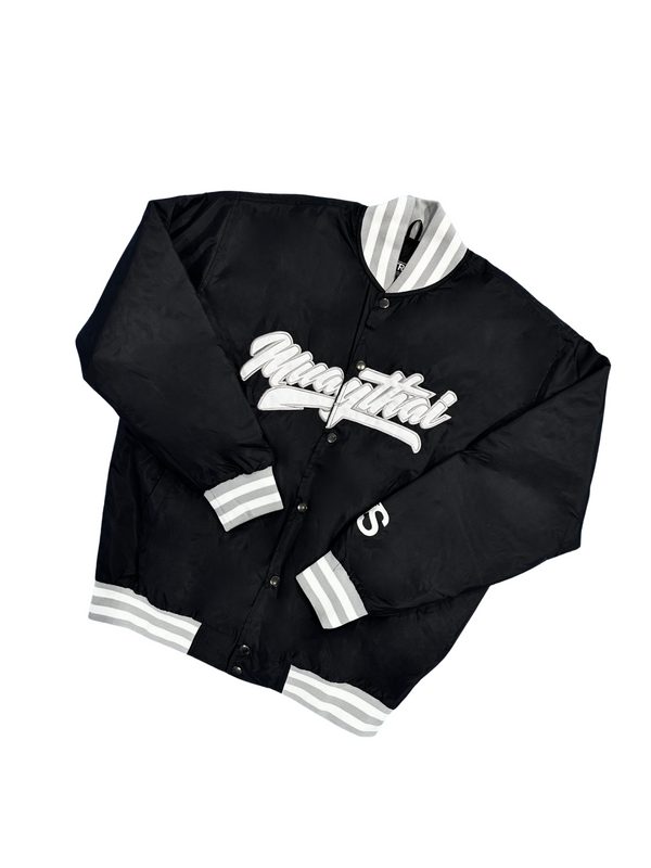 SATRAA - TIGER VARSITY JACKET BLACK